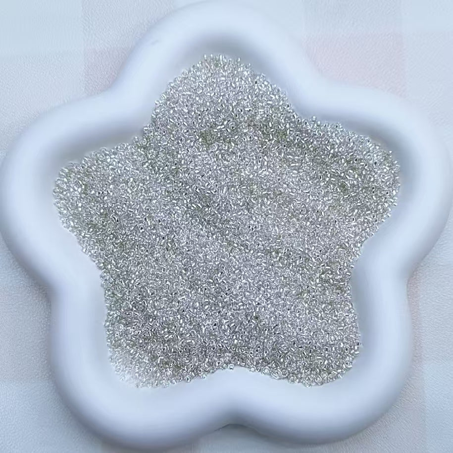 Self selected glass beads