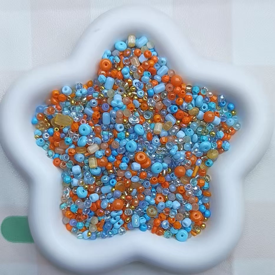 Self selected glass beads
