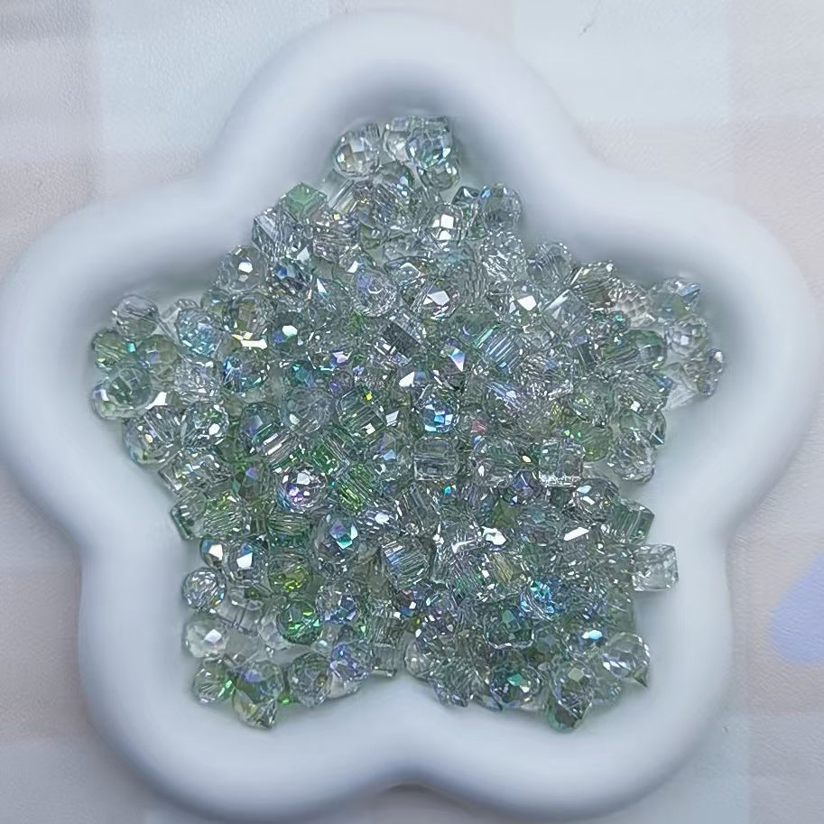Self selected glass beads