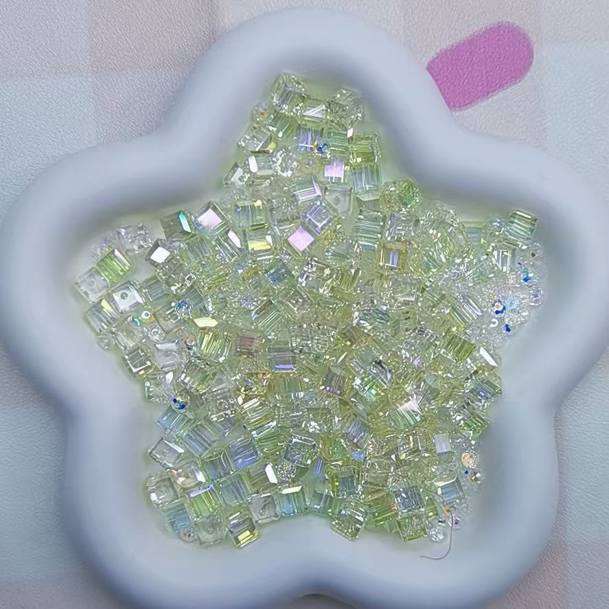 Self selected glass beads