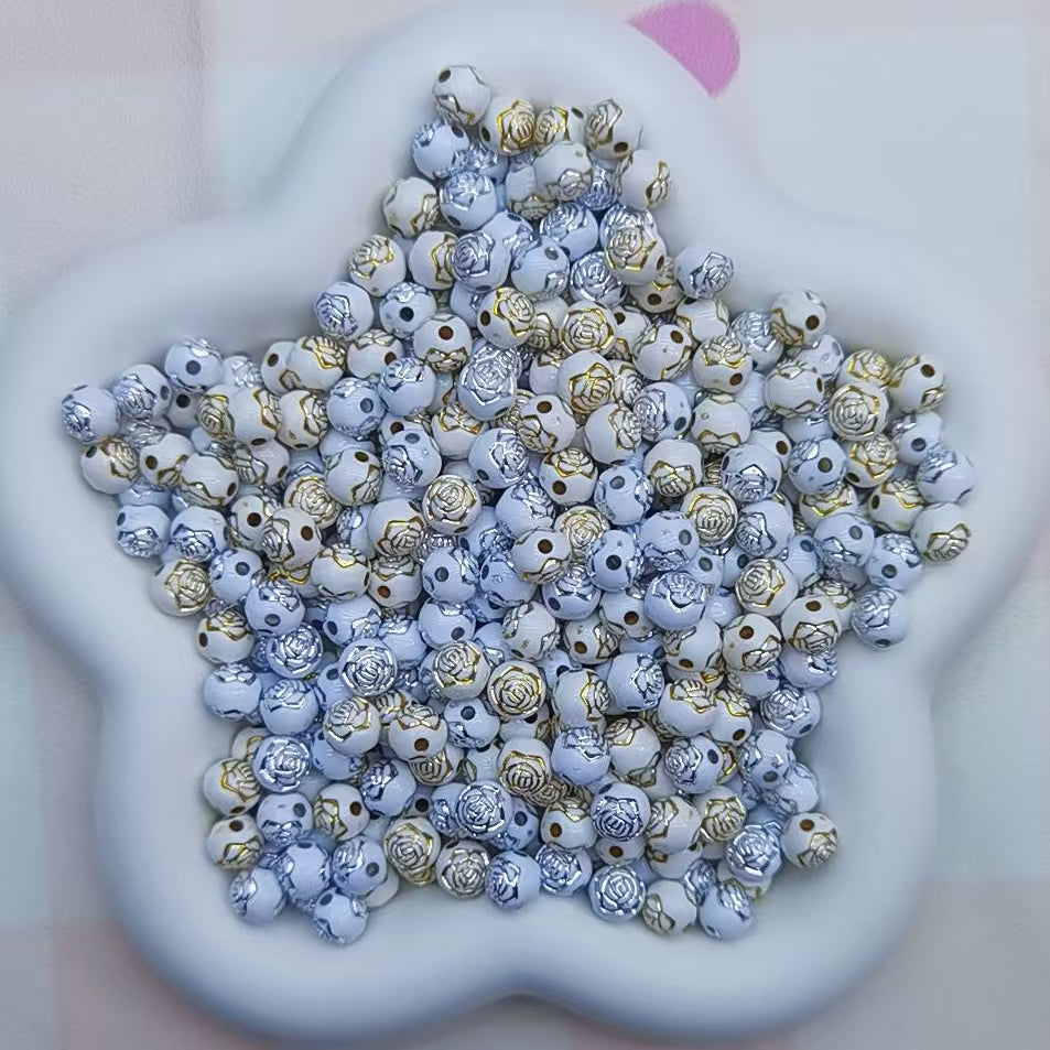 Self selected glass beads
