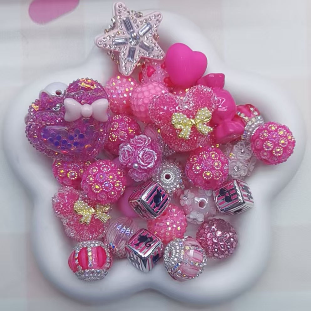 Self selected plastic beads