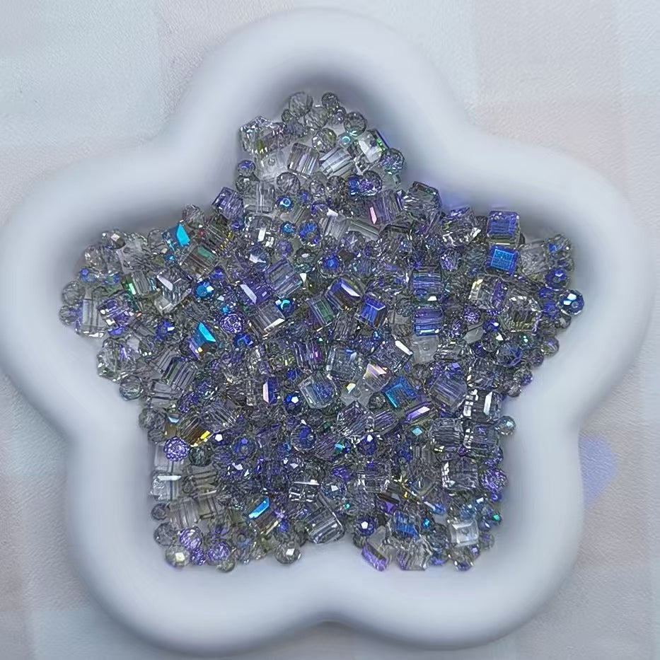 Self selected glass beads
