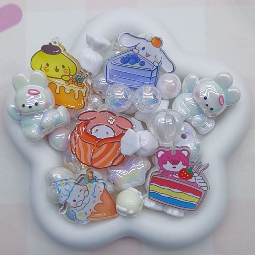 Self selected plastic beads