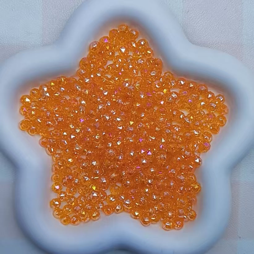 Self selected glass beads