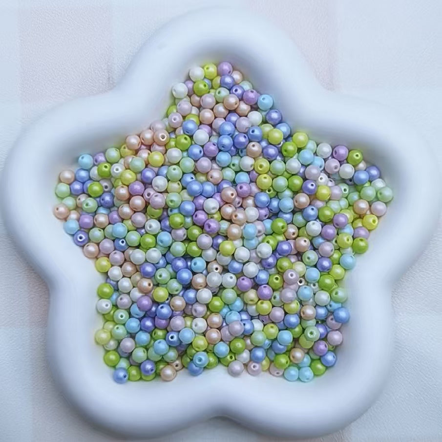 Self selected glass beads