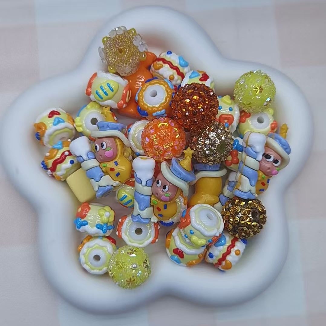 Self selected plastic beads
