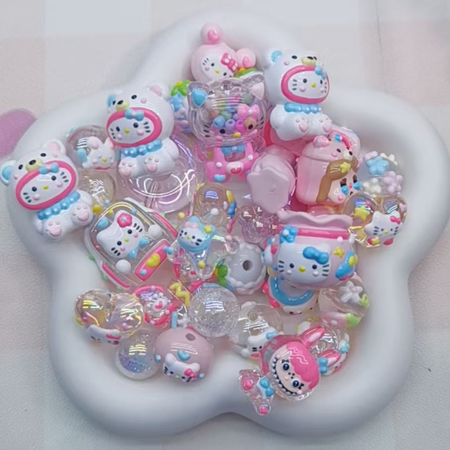 Self selected plastic beads