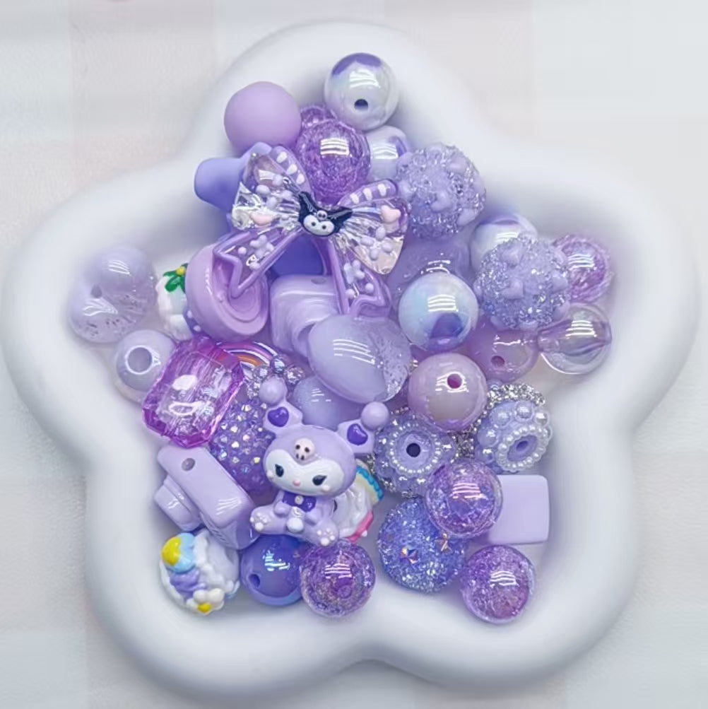 Self selected plastic beads