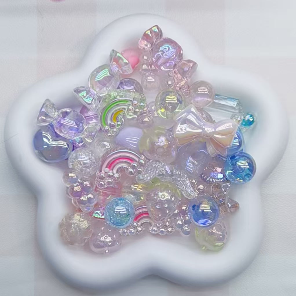 Self selected plastic beads