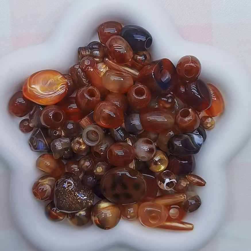 Self selected plastic beads