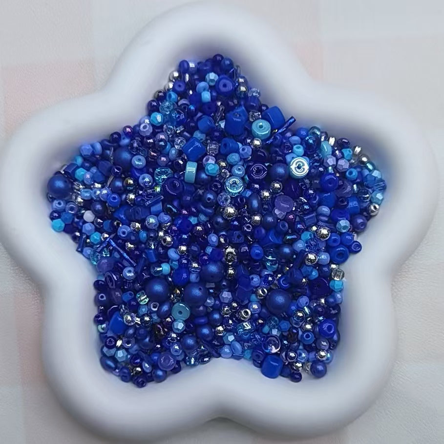 Self selected glass beads