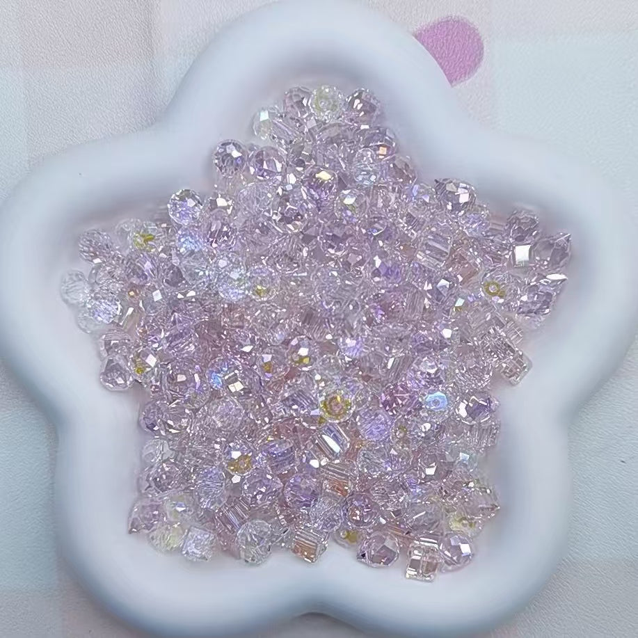 Self selected glass beads