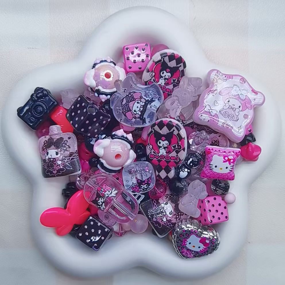 Self selected plastic beads