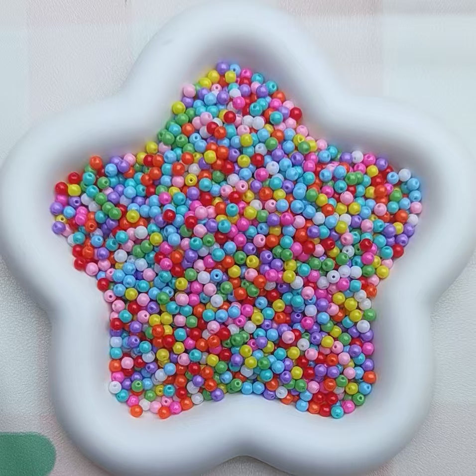 Self selected glass beads