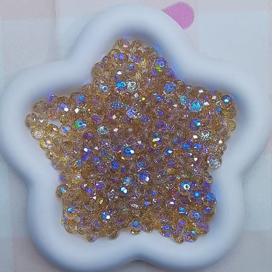 Self selected glass beads