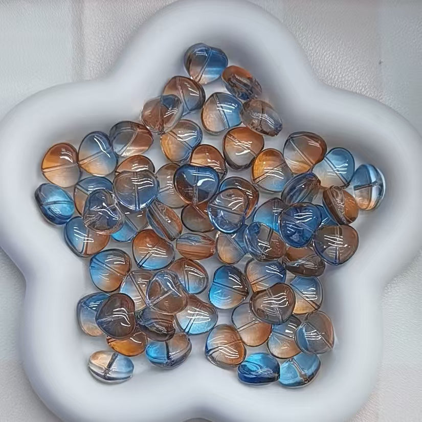 Self selected glass beads