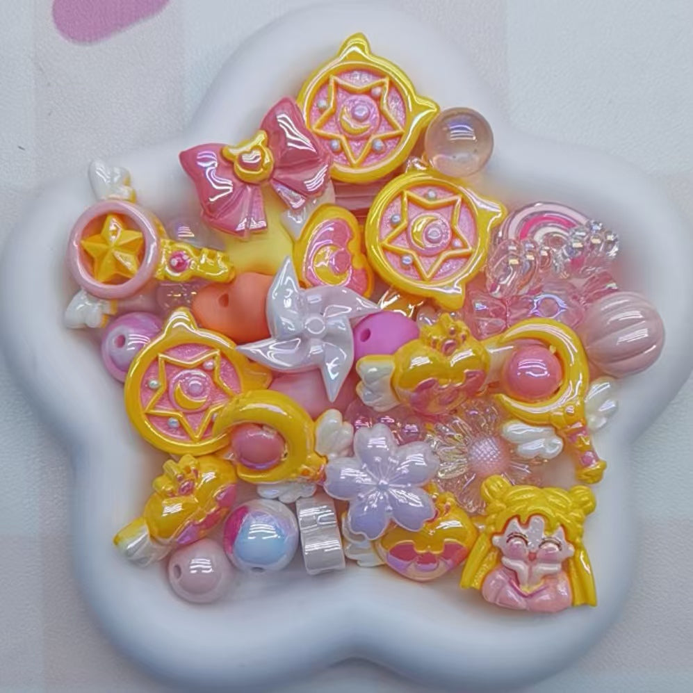 Self selected plastic beads