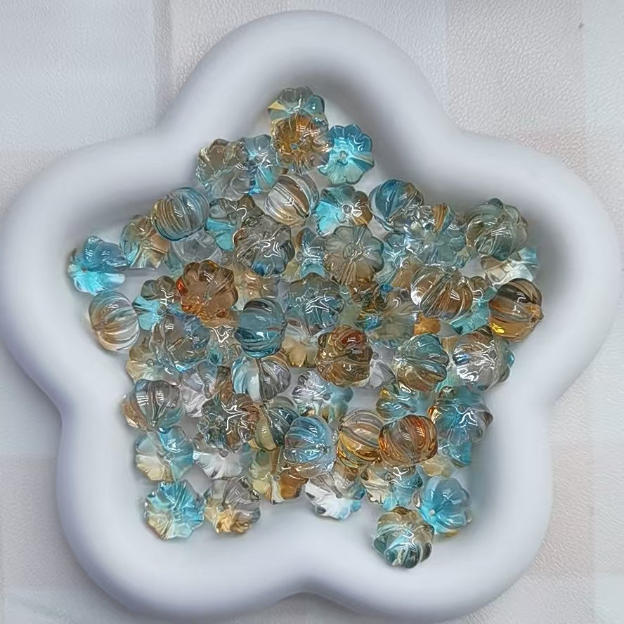 Self selected glass beads