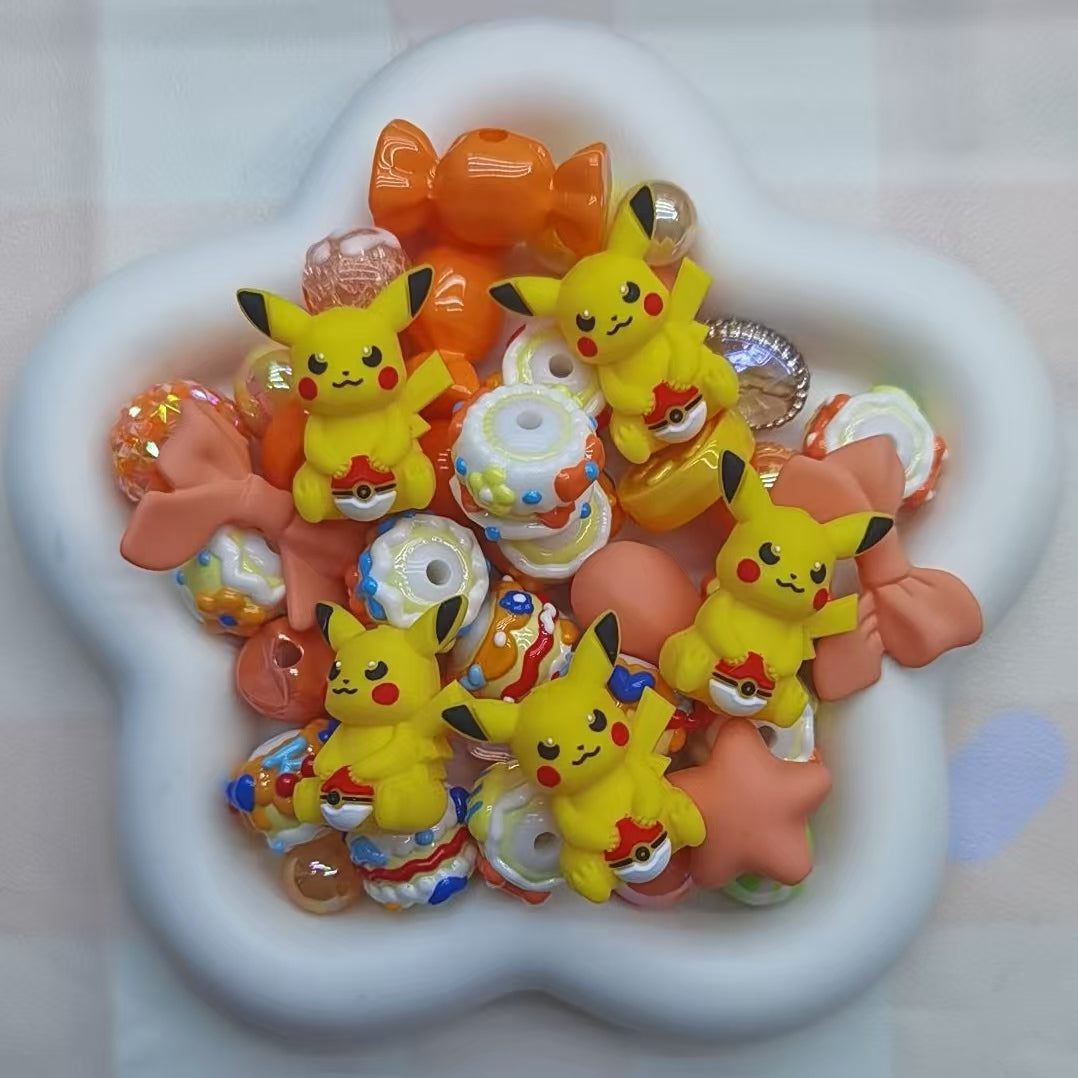 Self selected plastic beads