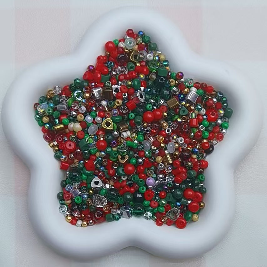 Self selected glass beads