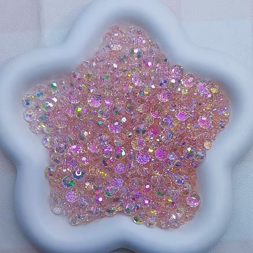 Self selected glass beads