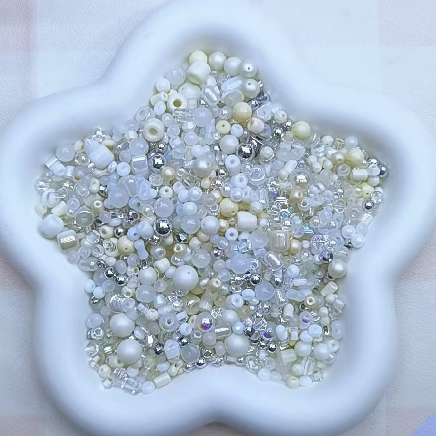 Self selected glass beads