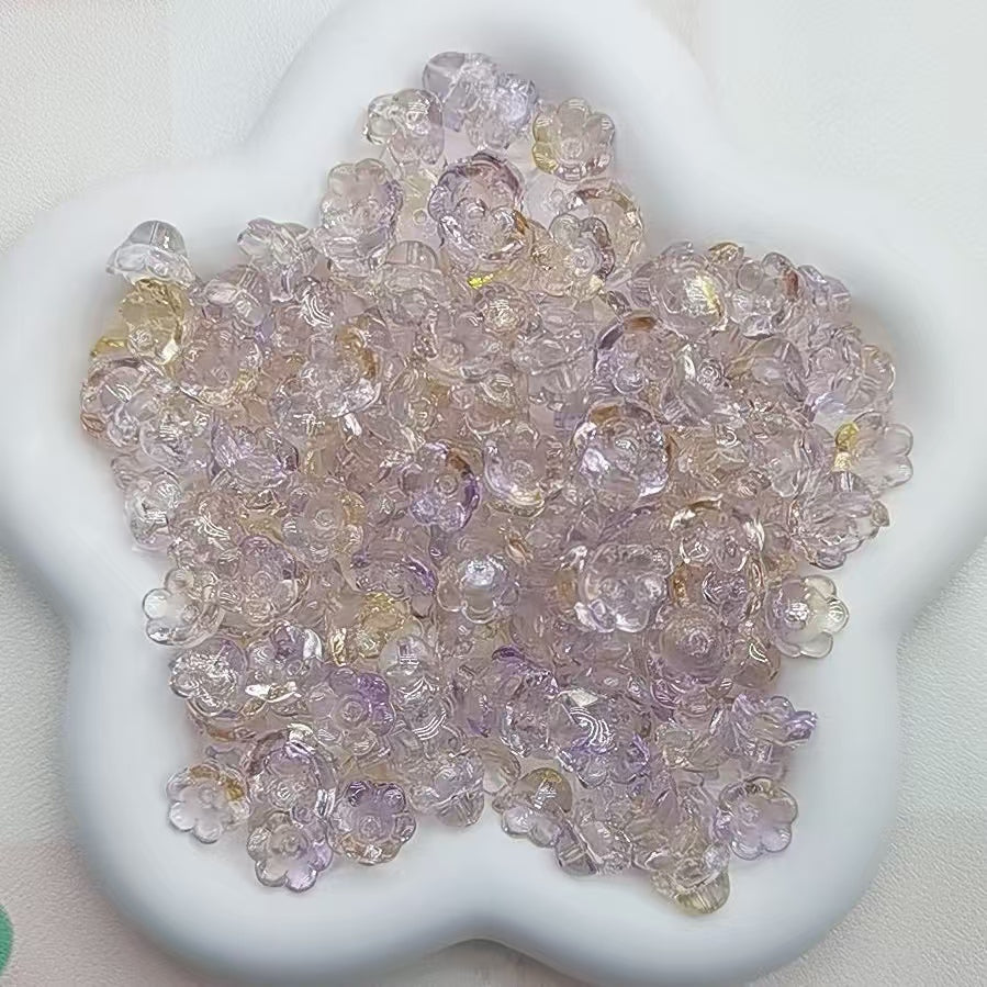 Self selected glass beads