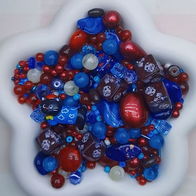 Self selected plastic beads