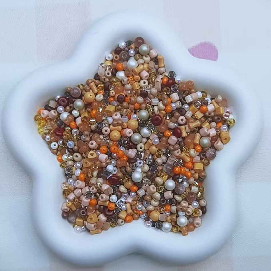 Self selected glass beads