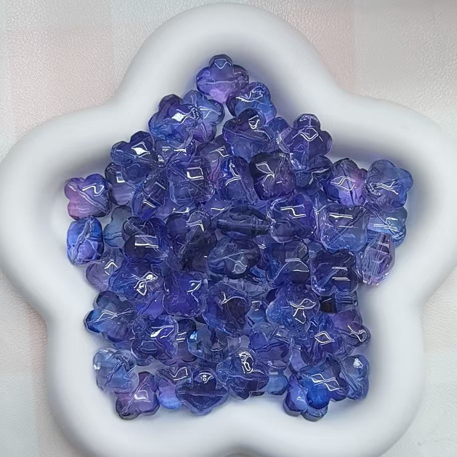 Self selected glass beads
