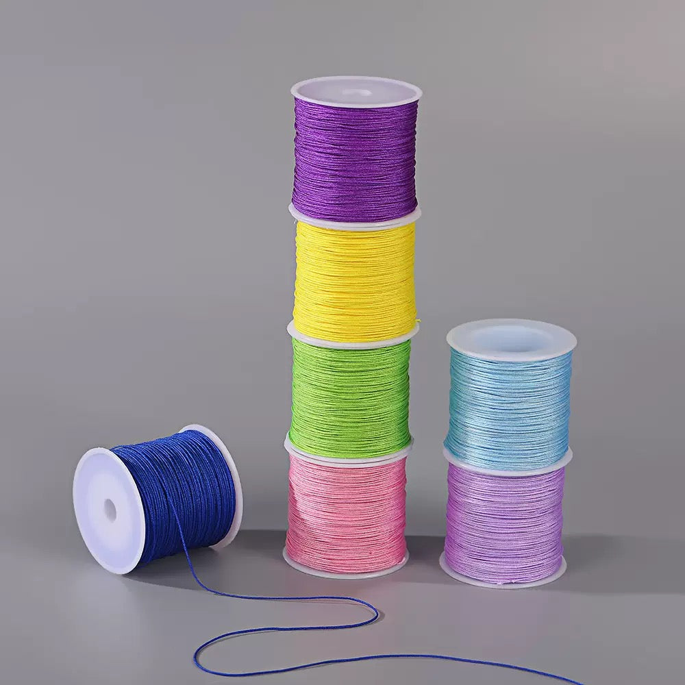 Hand-braided 50-meter jade cord