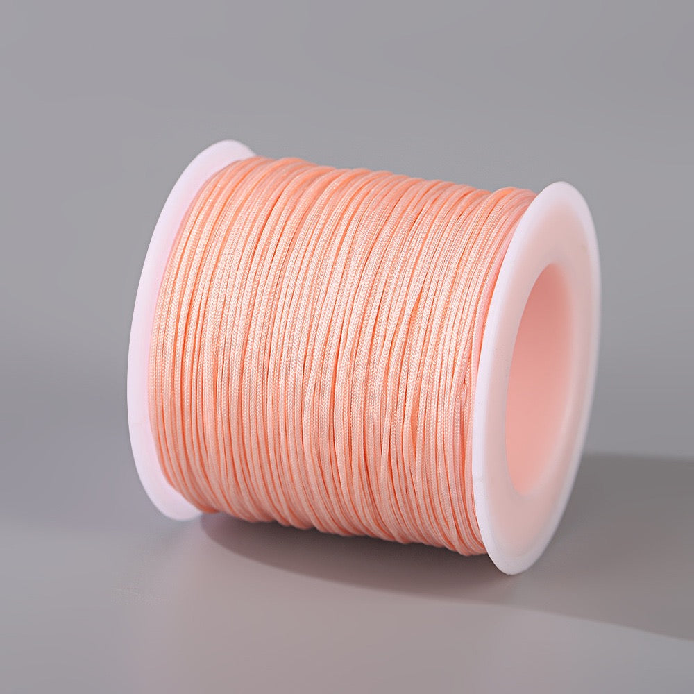 Hand-braided 50-meter jade cord