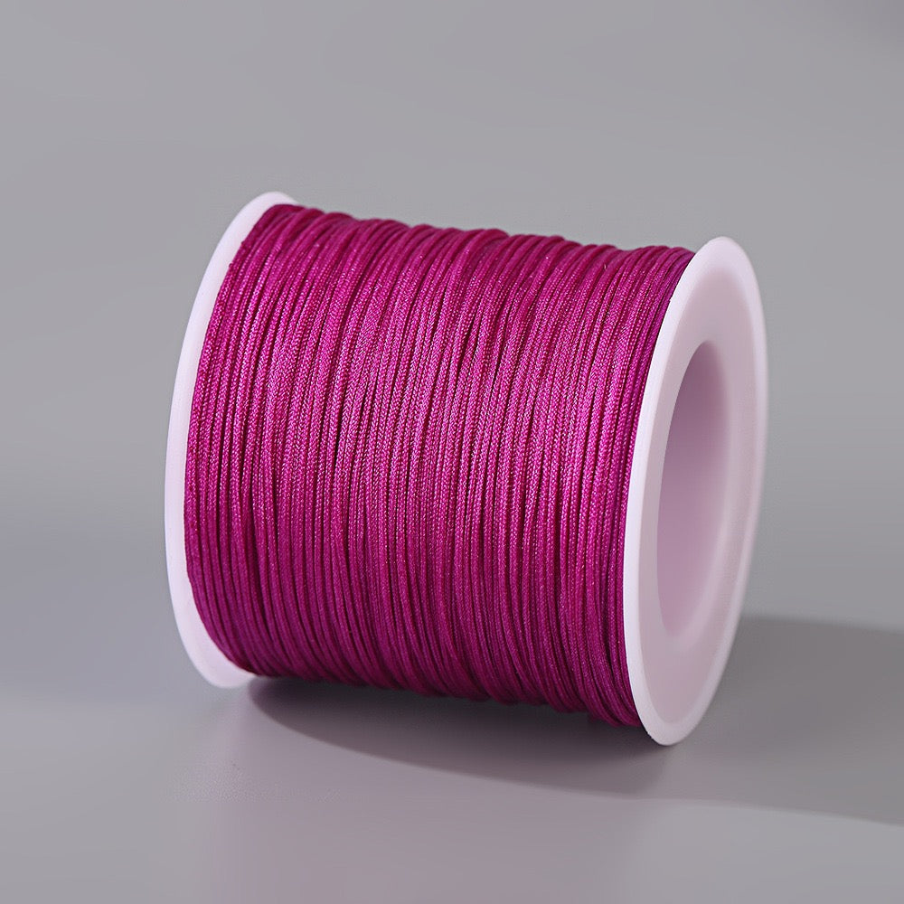 Hand-braided 50-meter jade cord