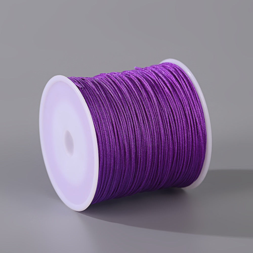 Hand-braided 50-meter jade cord