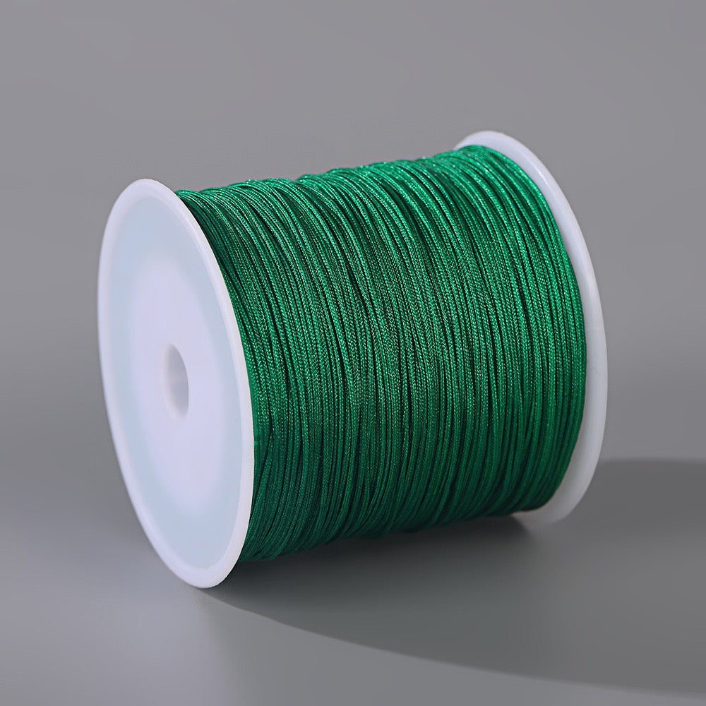 Hand-braided 50-meter jade cord