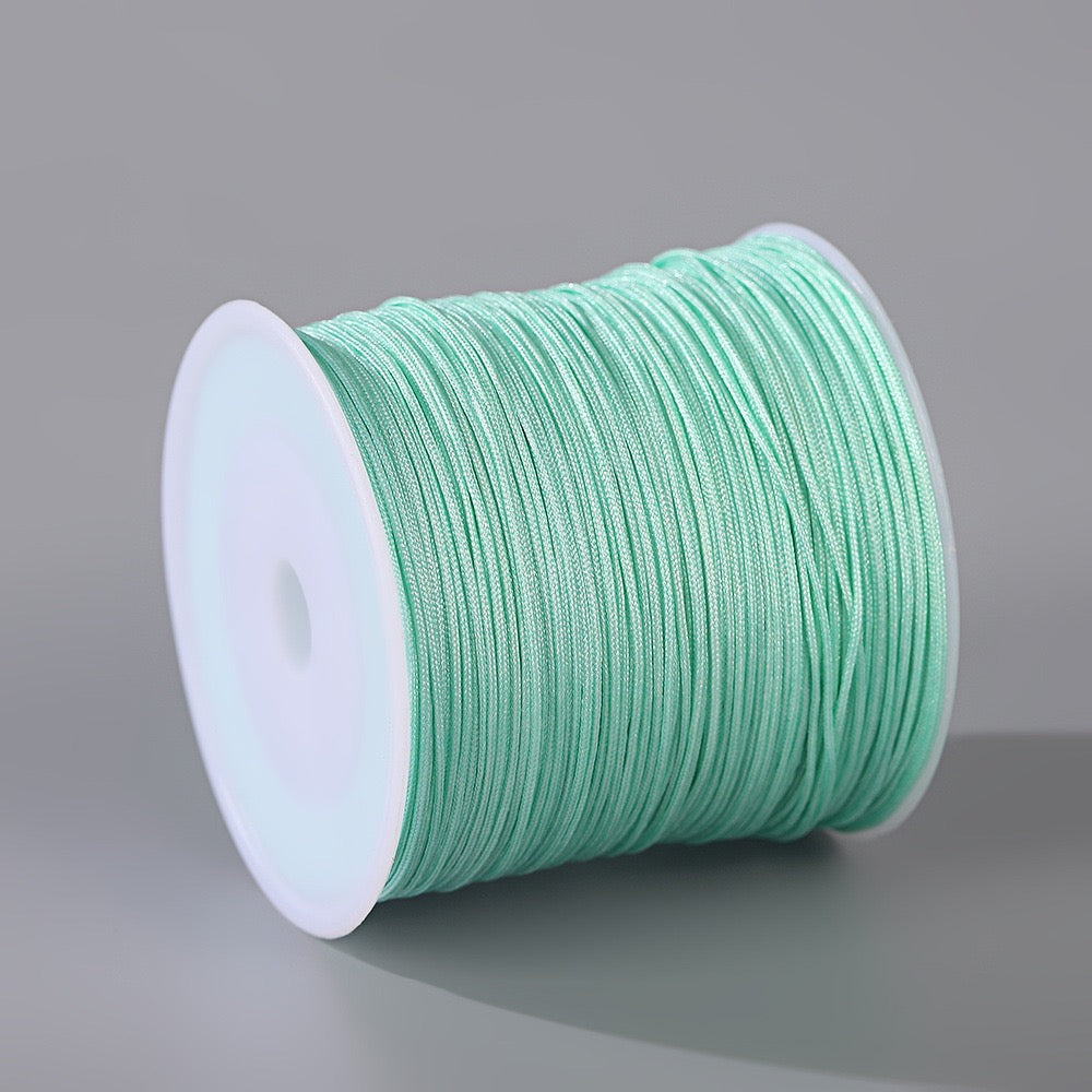 Hand-braided 50-meter jade cord