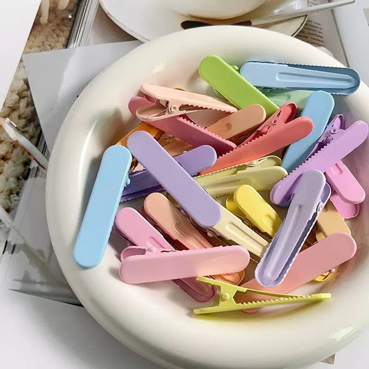 Candy-colored hair clips