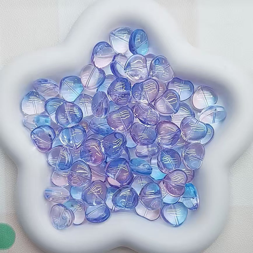 Self selected glass beads