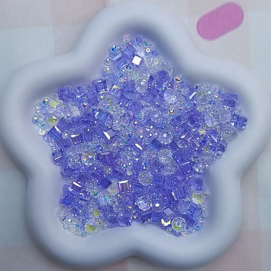 Self selected glass beads
