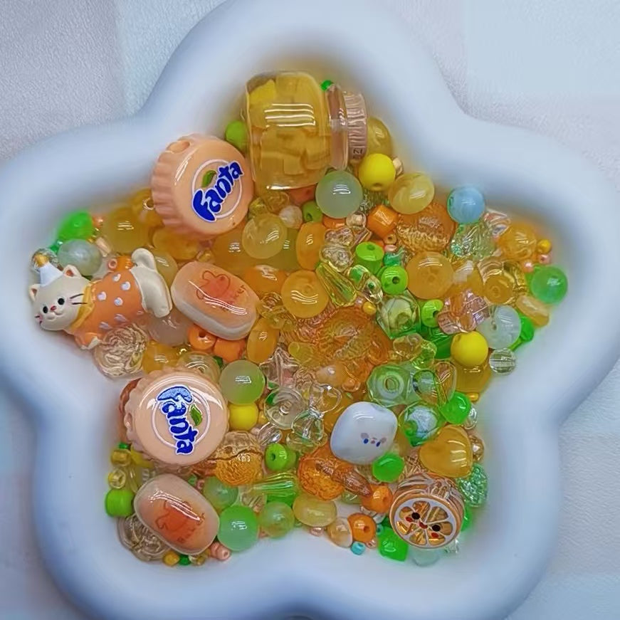 Self selected plastic beads